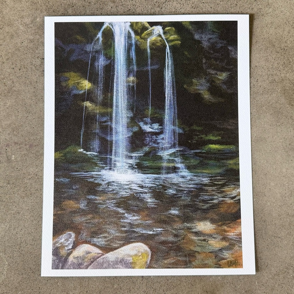Blue Hole Falls TN Fine Art Print 8x10” Tennessee Waterfall
